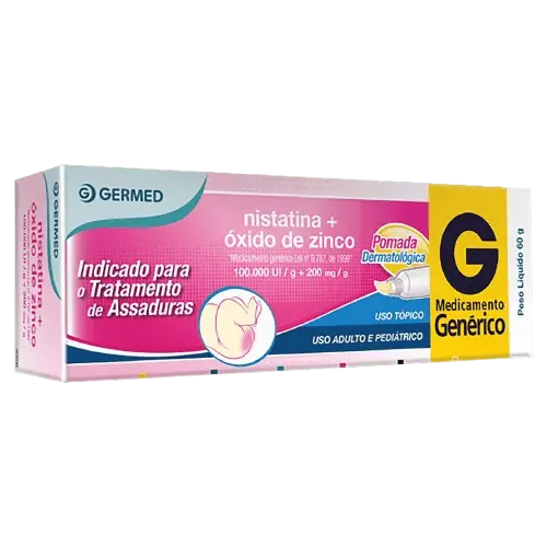 Pomada para Assaduras Nistatina + Óxido de zinco 60g